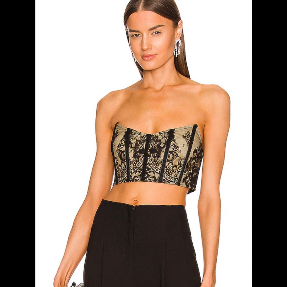 Michael Costello x revolve zinnia bustier top